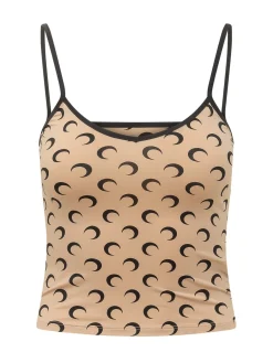Top with All-Over Moon Print