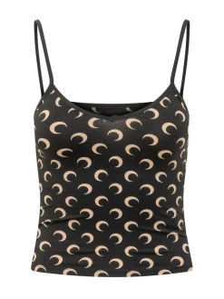 Top with All-Over Moon Print