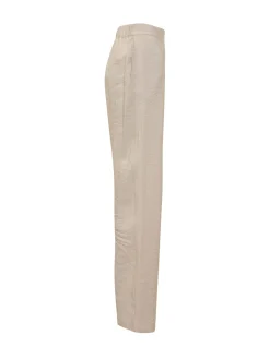 Trousers with Front Pleat