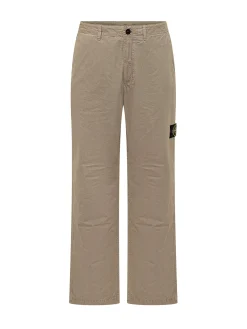 Trousers with Side Logo Patch