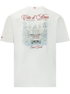 T-shirt Girocollo con Ricamo