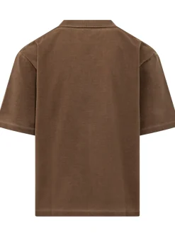 T-shirt with Chest Logo Embroidery