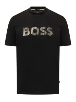 T-shirt with Contrasting Front Logo