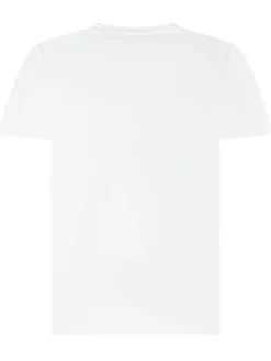 Versace Kids White T-Shirt with Holographic Maxi Medusa Logo