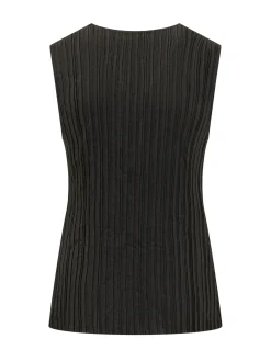 Vest with Buttons and V Neck