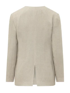 V Neck Blazer with Pockets