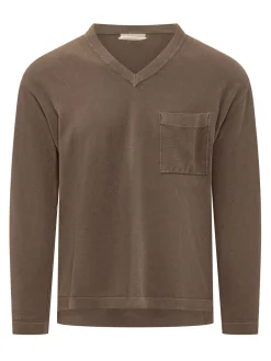 V Neck Sweater with Pocket