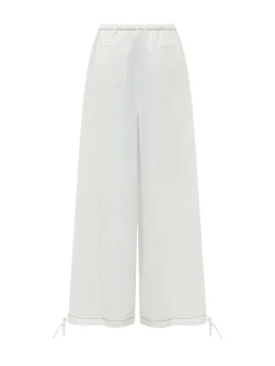 Wide Leg Drawstring Trousers