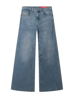 Wide Leg Five Pocket Jeans