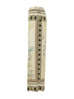 Wide Leg Landscape Print Trousers