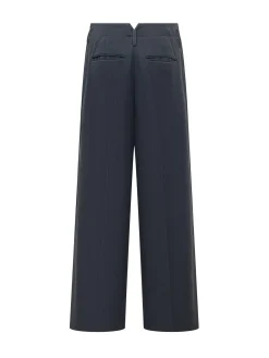 Wide Leg Pants with Front Pleat