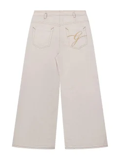 Wide Leg Rigid Denim Pants