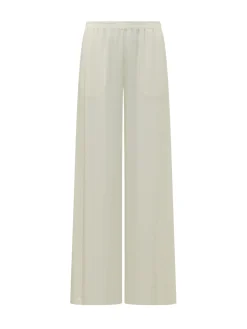 Wide Leg Trousers with Elastic Waist