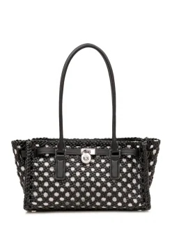 Woven Tote Bag with Double Handles