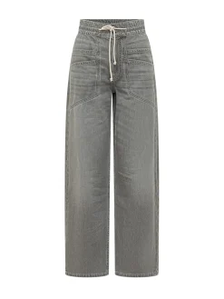 Yima Wide Leg Denim Trousers