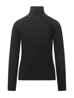 Zanone Black Fine Wool Turtleneck