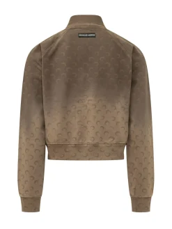 Zip Up Sweatshirt with High Neck